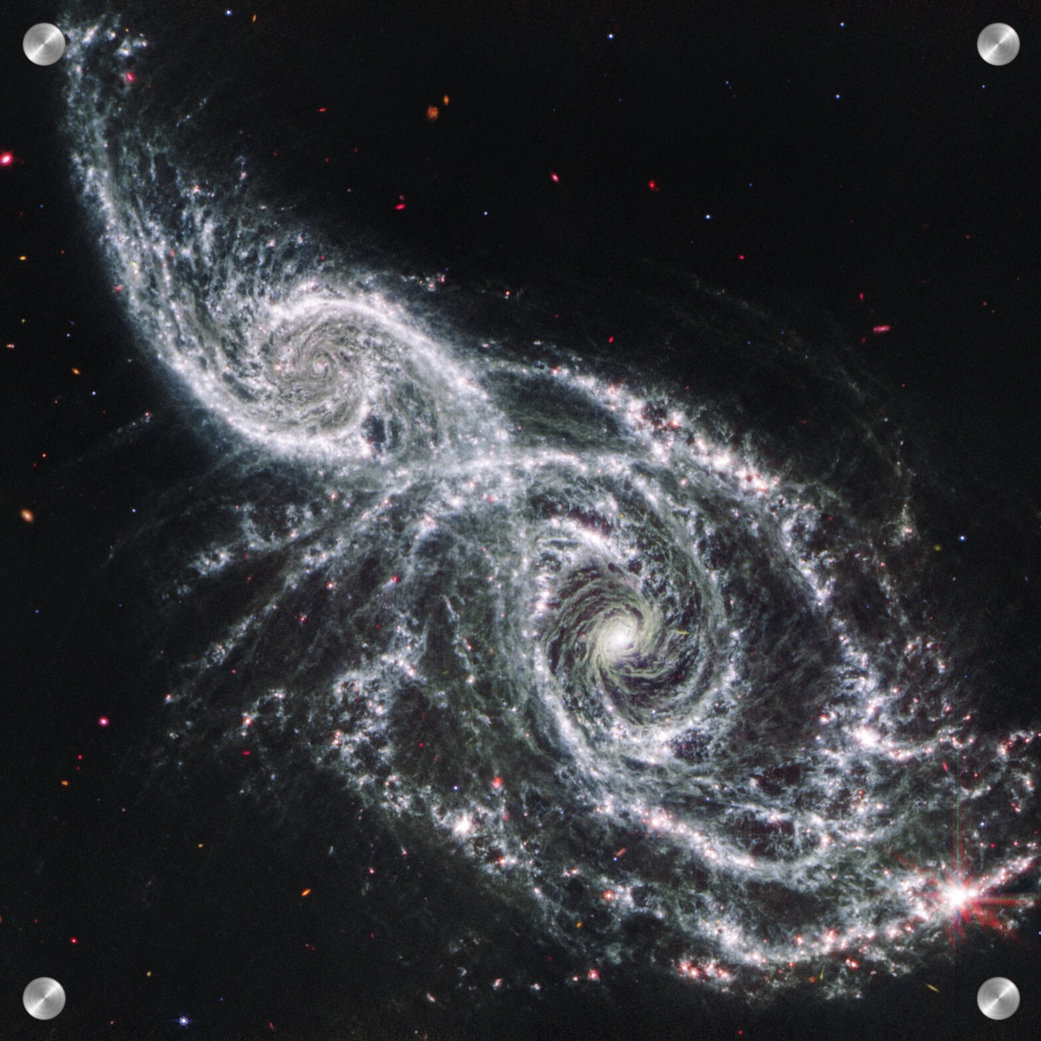 IC2163/NGC2207 Acrylic Print